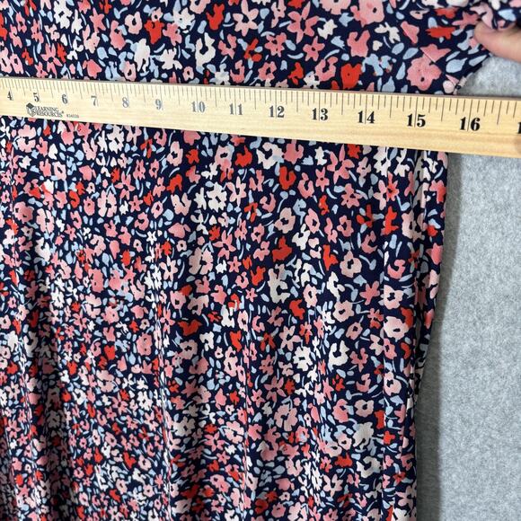 BCBGGeneration Babydoll Dress Small Ditsy Floral Flare Skater Maximalist Twee - Picture 6 of 10